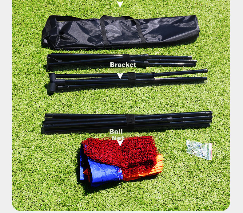 Bibiqi Portable Adjustable Height Portable Basketball Hoop, Foldable Simple Standard Net, 6.1 Meters 10