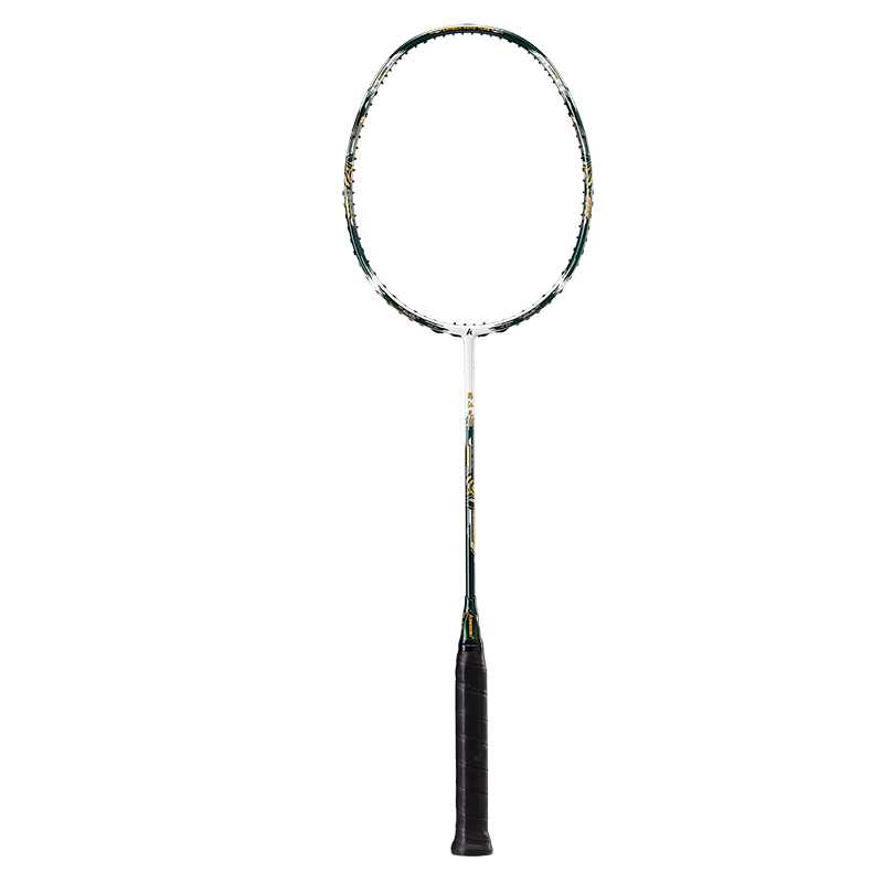 KAWASAKI Full Carbon Badminton Racket 5U Professional Offensive Racket Crimson Blade Deep Sea Green (Pre-strung)