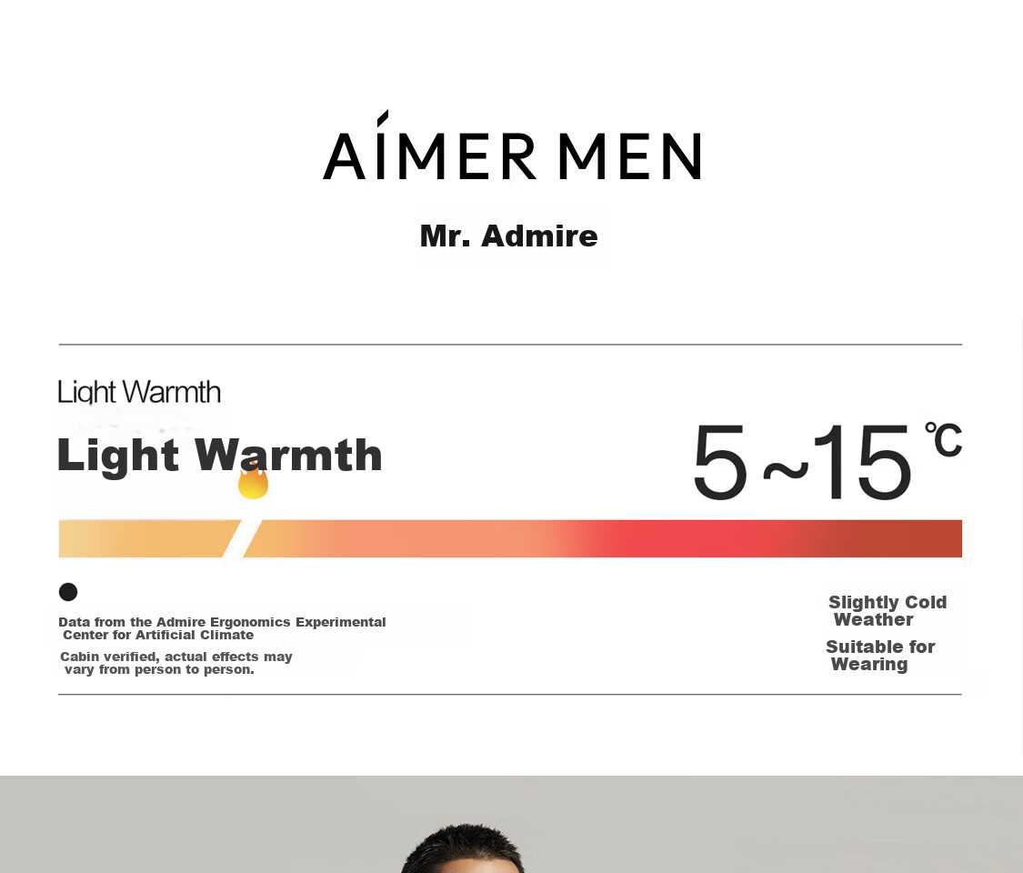 Aimer Men's Thermal Underwear, Thin Base Layer Set, Antibacterial And Anti-Static, NS74K461, Blue, Size 170 1