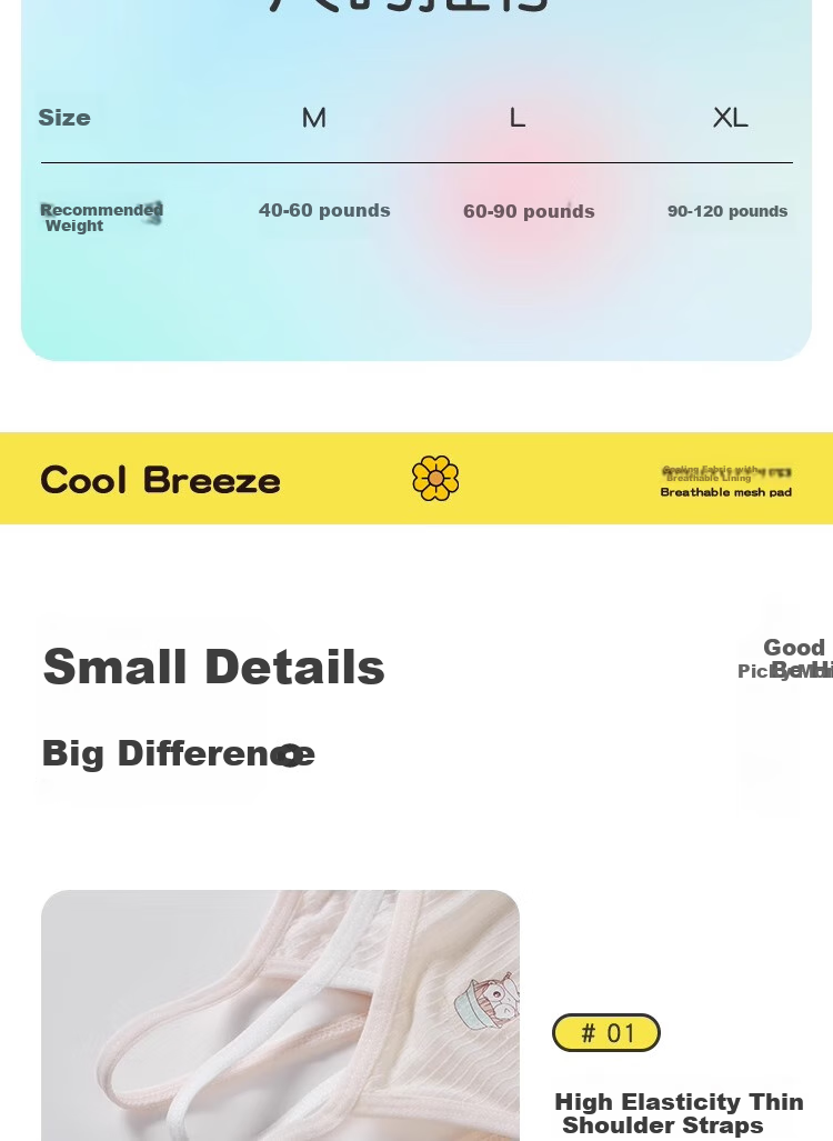 LangSha Girls' Underwear for Puberty, Elementary School Students, Children, Seamless Anti-Nipple Show, Long Camisole, Breathable Undershirt for Young Girls 17