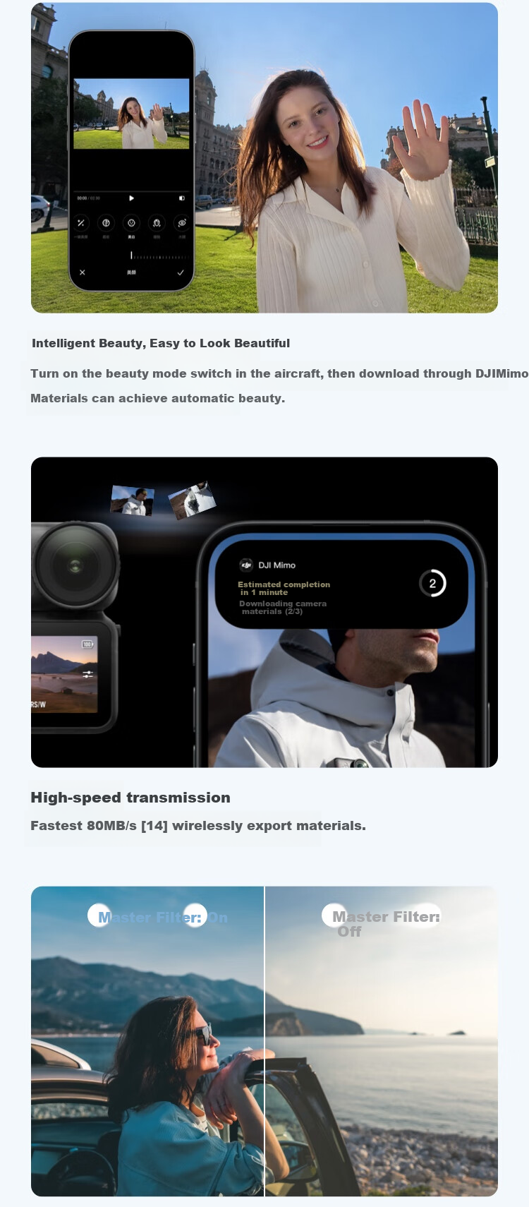DJI Osmo Nano Standard Kit (128GB), Action Camera with Free-View Wearable Camera for Vlog, Cycling, Family Activities, Pet Photography, Sports Camera, Thumb Camera 15