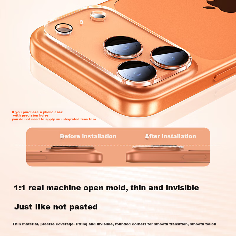 Защитная пленка PISEN для камеры iPhone 17 Pro Max, высококачественное закаленное стекло, 2 шт.
