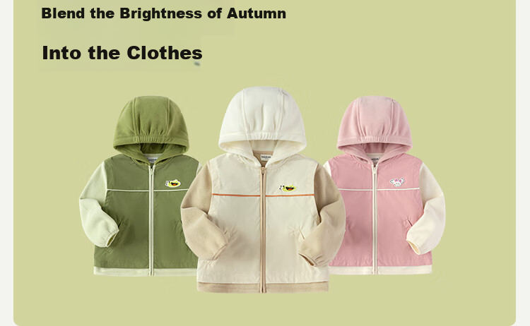BALABALA Children's Outerwear Baby Jacket Kids' Coat Boys Girls Clothing Autumn Wear Faux Two-Piece Cute 208325105212 5