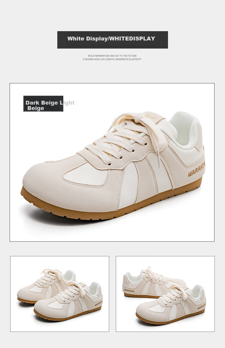 Huili Women's Shoes, Agan Shoes for Women, 2026 Summer Simple Training Shoes, Retro Footwear, Deep Beige Light Beige, Size 35 (225mm) 16