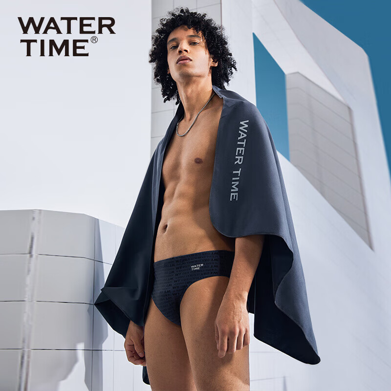 Полотенце для плавания WATERTIME, быстросохнущее, спортивное, детское, взрослое, размер 145x60 см