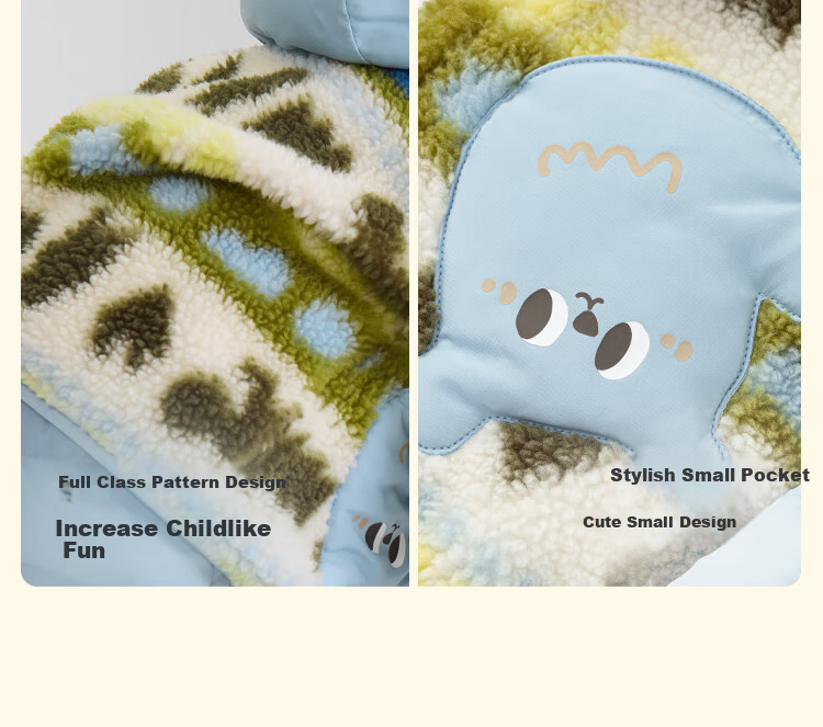 BALABALA Children's Outerwear, Girls' And Boys' Autumn And Winter Fleece Jacket, Anti-Static Warm Clothing, Soft And Cute 4