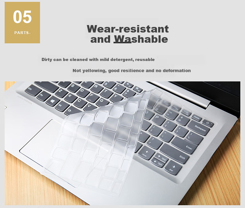 Aigo Laptop Keyboard Cover for Lenovo Xiaoxin ThinkBook 16p 2023 High Transparency Ultra-Thin TPU Invisible Keyboard Dustproof Waterproof Protector 2