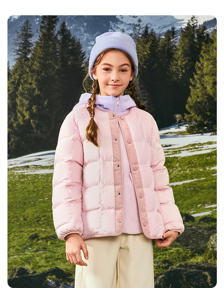 Balabala Kids Lightweight Down Jacket Boys Girls 2025 Parent-Child Winter Coat [Mall Same Style] 202425107204 3