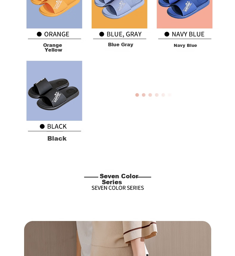 Huili Simple Couple Style Bathroom Indoor And Outdoor Wear Shower Non-Slip Wear-Resistant Soft Elastic Breathable Comfortable Thick-Soled Sandals Men's Model HL01815 Navy Blue Size 41 9