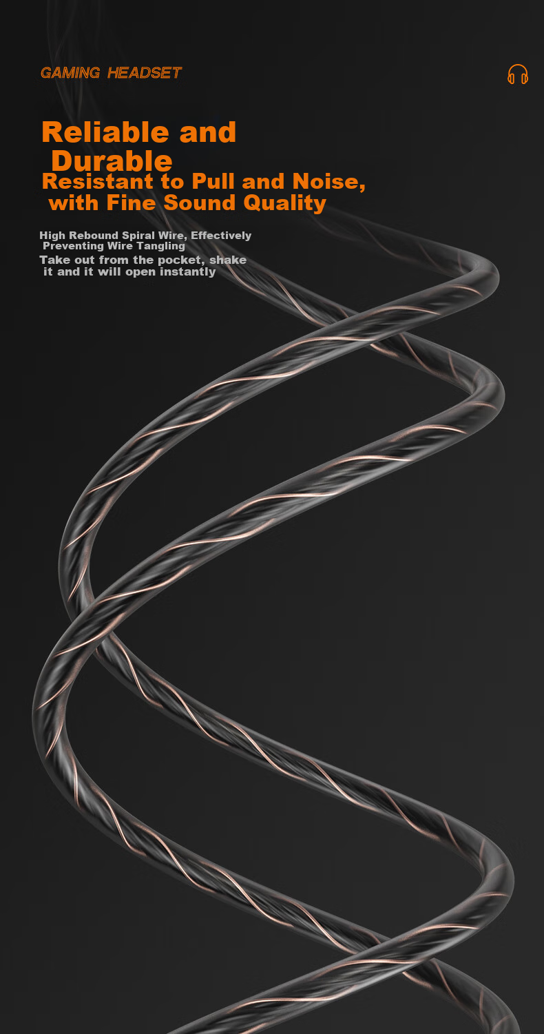 Bkayp Wired Gaming Headphones with Type-C Connector, In-Ear Design for Esports, Suitable for PUBG, Honor of Kings, Gunfight, Computer And Mobile Phone Use, Sleep Mode, Noise Cancellation, Music And Calls Compatible with Apple And Android Devices 6