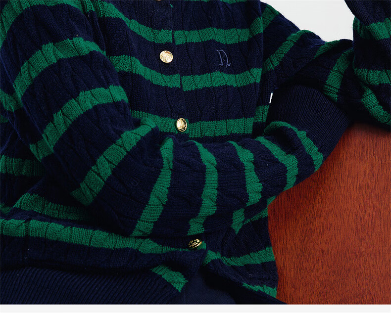 Navikail [Celebrity Style] Italy Small Sailboat Women's 25 New Full Wool Knit Cardigan Jacket 2334095501 1