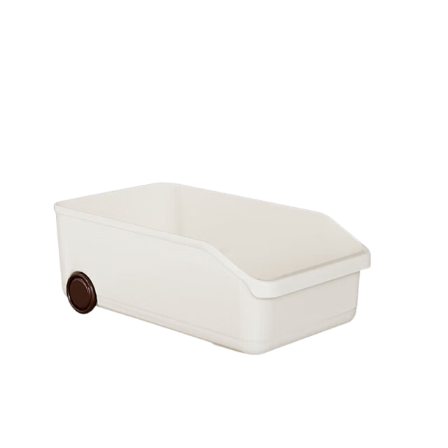 Baicaoyuan Kitchen Cookware Storage Box Cabinet Organizer Plastic Multi-Functional Sink Storage Box 2-Pack