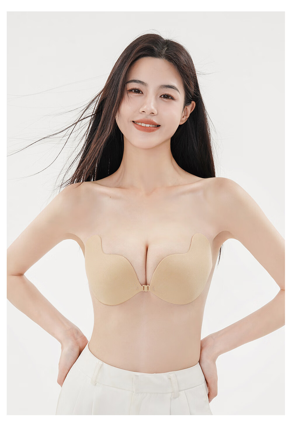 PINK AMY Lightweight Mango Chest Pads Women's Wedding Dress Bra Pads Non-Slip Invisible Push-Up Mango Anti-Exposure Nipple Covers 13