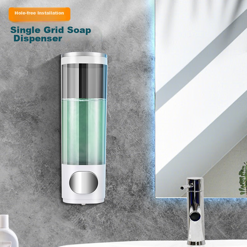 MODUN M-9010 Single-Head Hotel Bathroom Wall-Mounted Manual Large-Capacity Soap Dispenser, Shower Gel Dispenser, Hand Soap Dispenser