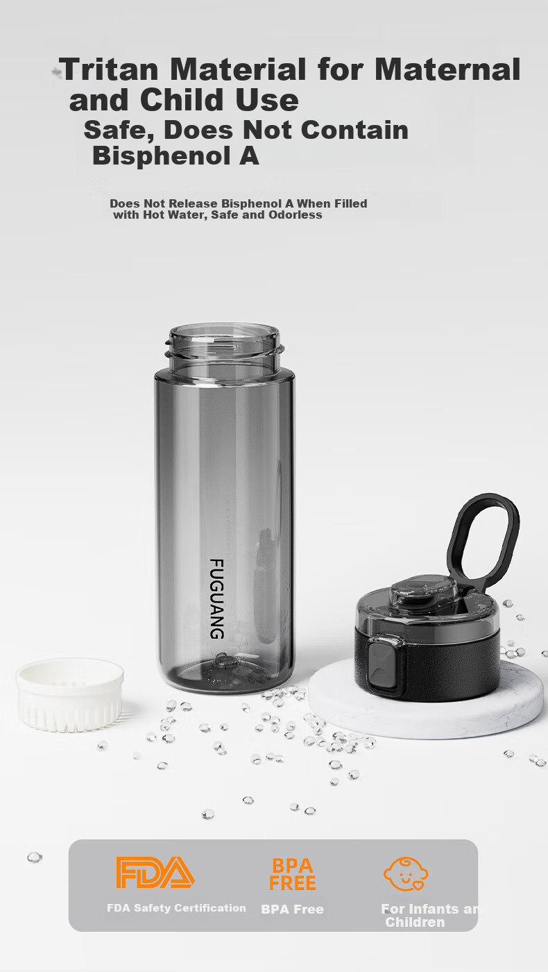 Fuguang Tritan Plastic Cup Sports Water Bottle for Men Women Students Portable Outdoor Water Bottle Shatterproof Large Capacity Summer Tumbler 4