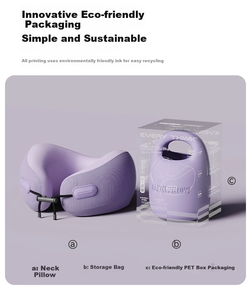 Shuidong Neck Support U-Shaped Pillow, Travel Neck Pillow for Airplane, Portable Long-Distance Journey Office Neck Support, Nap U-Shaped Pillow 6