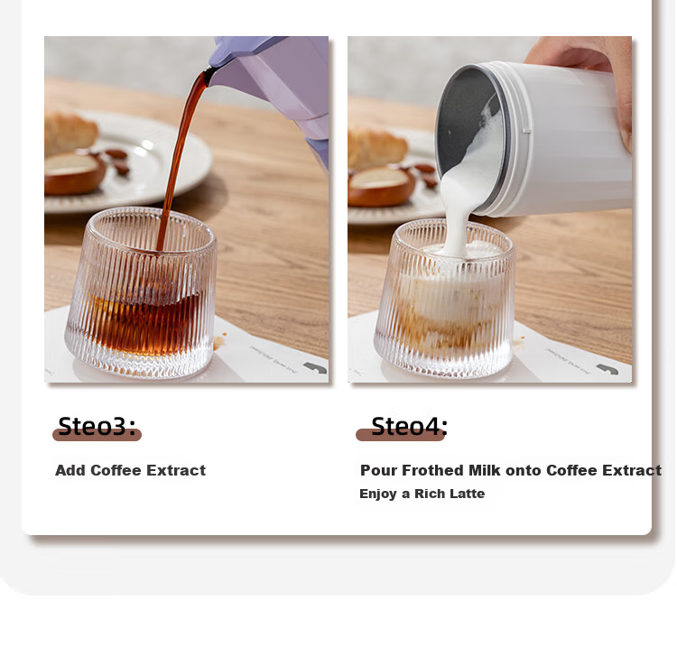 Zigo Fully Automatic Milk Frother Electric Milk Foam Maker for Latte Art And Heating Milk, Red 5