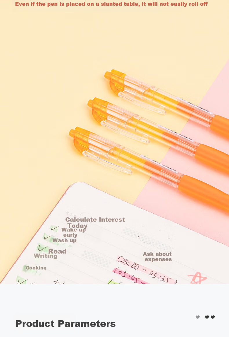 Deli [Best-Selling Product] 0.5mm Bullet Tip Colorful Retractable Gel Pen, 12 Pcs (Gardenia Yellow) SA500 4
