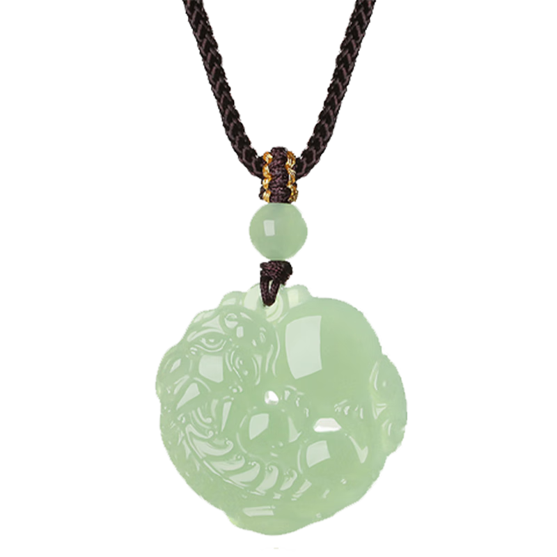 Sino Gem Holding Ball Yuanbao Wealth Pixiu Hetian Jade Necklace Unisex Jade Pendant 520 Birthday Gift for Boyfriend and Girlfriend