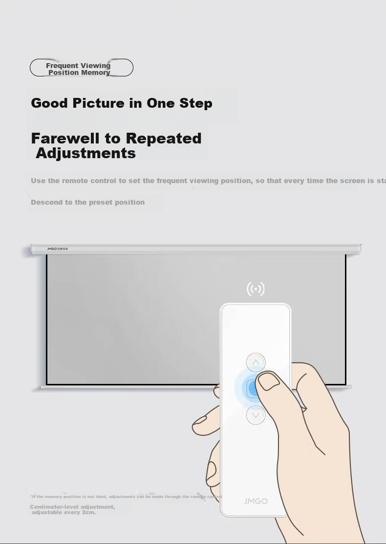 JMGO 100-Inch Portable Projection Screen for Outdoor/home Use, Quick Assembly/dismounting, Light-Resistant And Wrinkle-Resistant, Supports 4K, No Drilling Required, Compatible with Various Projectors 5