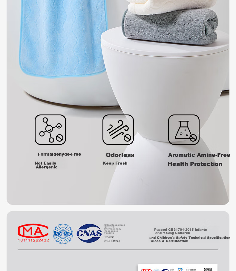 Grace Towels, Class A Face Towels, Bath And Face Absorbent Towels, Pack of 4, Sports 9