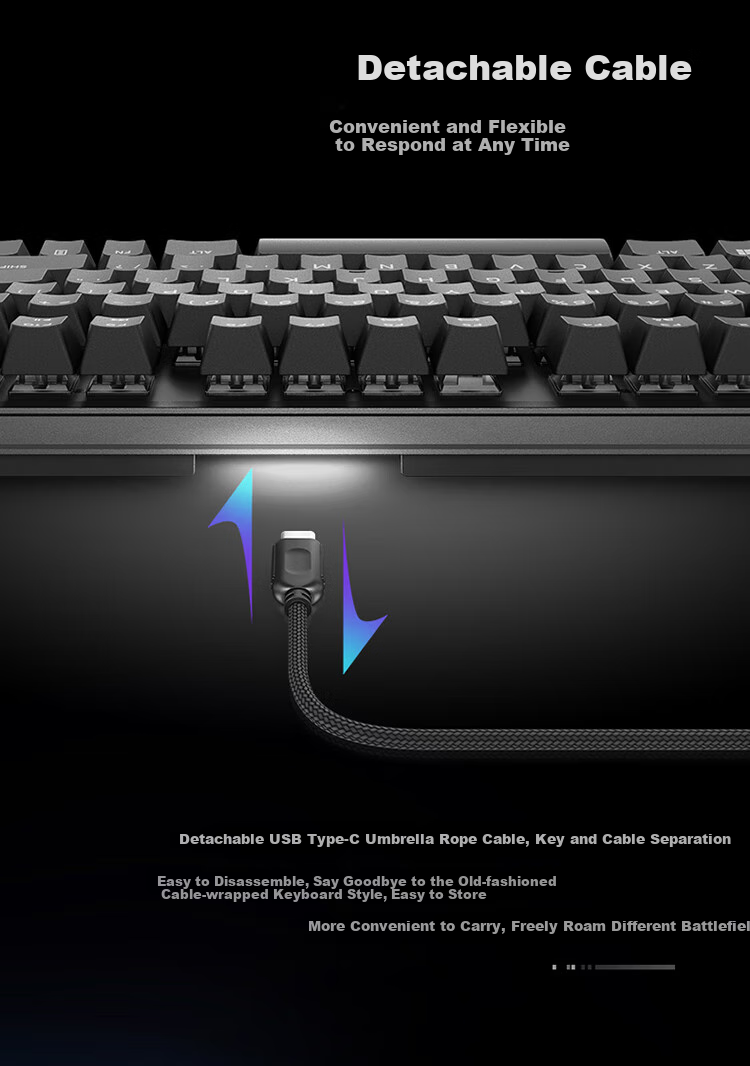 Alienware AW420K Wired Gaming Mechanical Keyboard with Red Switches, RGB Lighting, 87 Keys, TKL Layout, Fully Programmable, Holiday Gift, Black 6