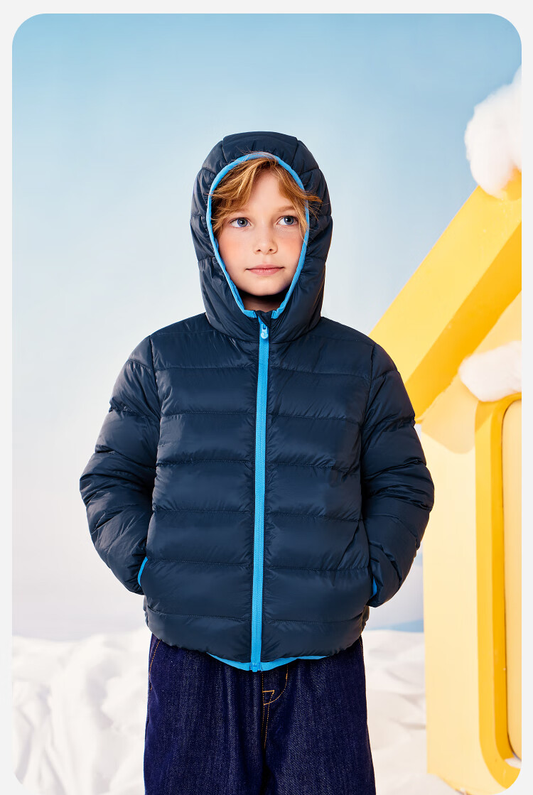 Minibala Kids Unisex Waterproof Hooded Down Jacket Winter 2025 5