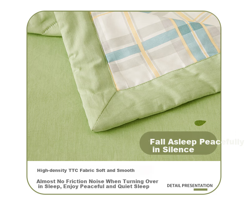Grace Class A Pure Cotton Fabric Summer Quilt, Air Conditioning Cool Quilt, 2 Jin, 150*200cm, Plaid Patter 9