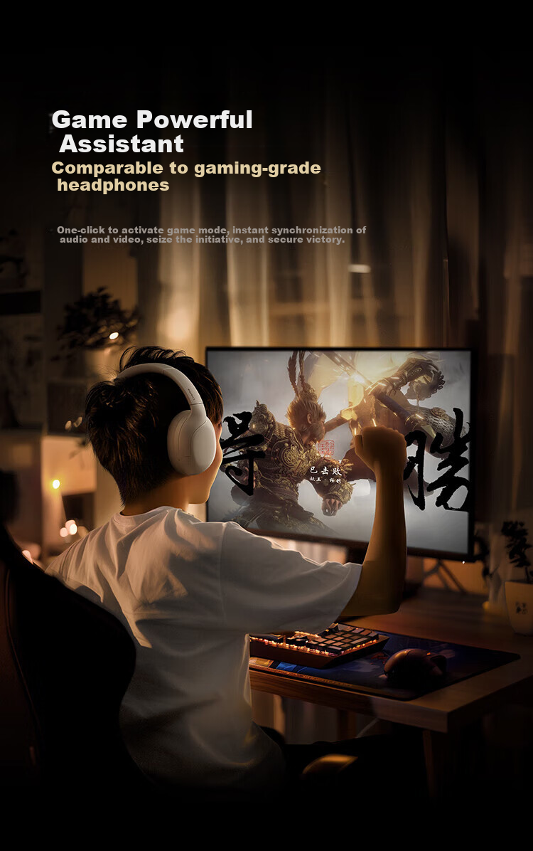 Linklike Bluetooth Headphones, Wireless High-Quality Sound, for Music, Running, Sports, Computer Gaming, E-Sports Top Ten, Ultra-Long Battery Life, Gift for Boyfriend Or Girlfriend 28