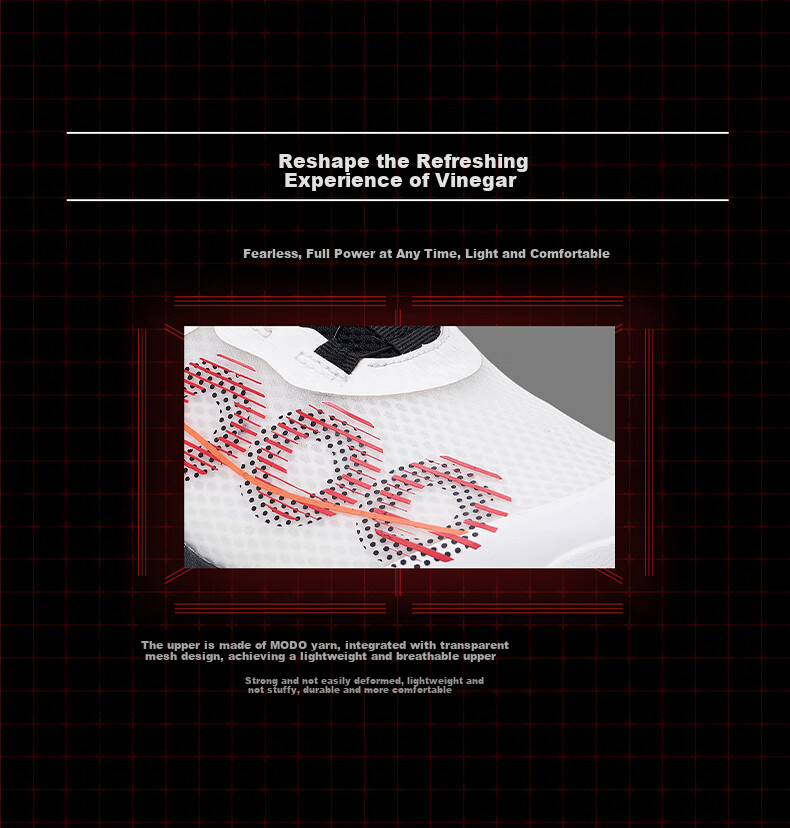 Kumpoo Badminton Shoes, Breathable, Shock-Absorbing, Non-Slip, Wear-Resistant, Xunfeng Professional Thick Yi PRO KH-G826S, White Red Black, Size 40 7