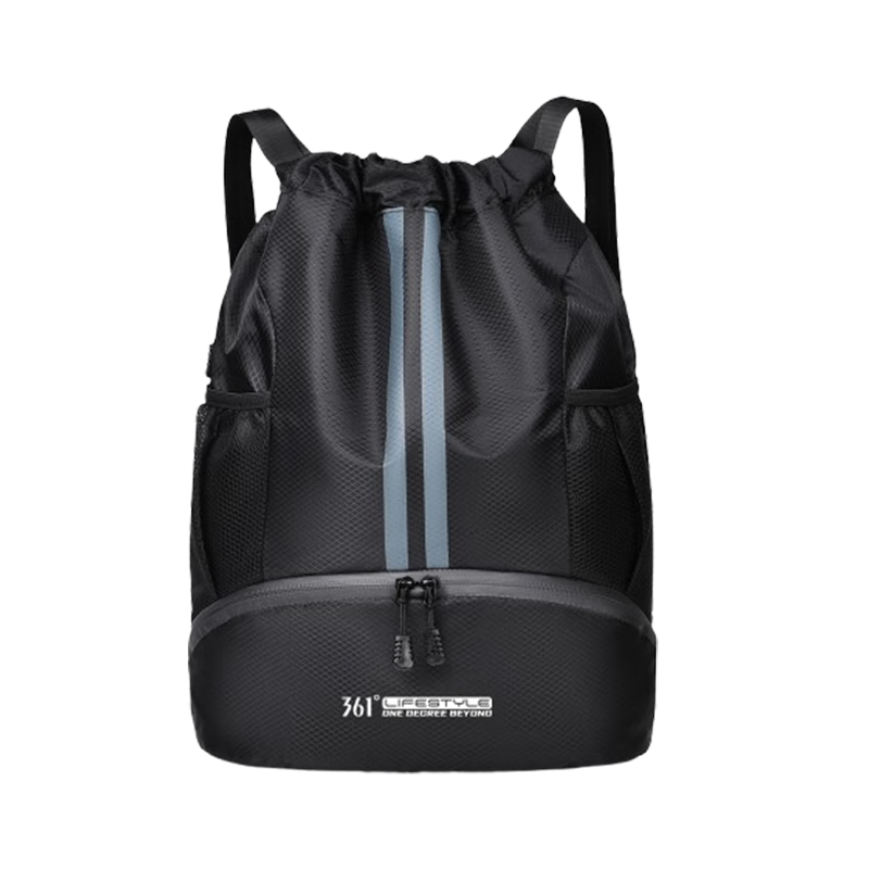 361° Sports Bag for Men Swimming Bag Basketball Bag Football Backpack Training Fitness Drawstring Shoulder Bag Blue