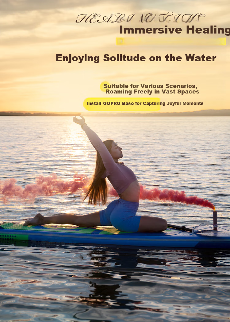 MSEASFREE Paddleboard Surfing Paddleboard Fishing Yoga Stand-Up SUP Lake Blue 2.0 [New] 4