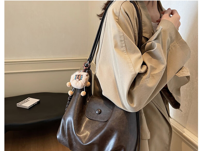 Aiqinghai Handbag, Women's Crossbody Shoulder Tote Bag, Large Capacity, Light Luxury Brand, Birthday And Mother's Day Gift, Practical Present for Mom 1