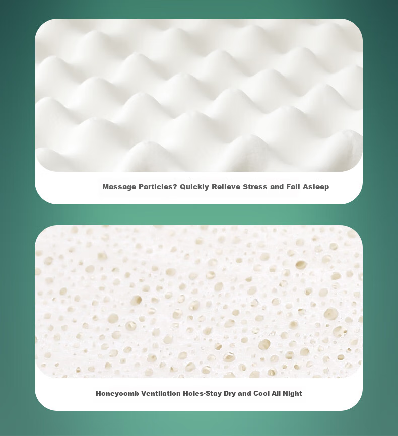JaCe Thai Imported Latex Pillow, Bread-Shaped Cervical Pillow, 96% Natural Latex Content 16