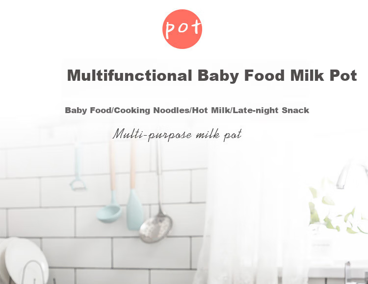 MAXCOOK Milk Pot, 304 Stainless Steel Milk Pot And Soup Pot, 16cm, Noodle Cooking And Baby Food Pot, Thickened Composite Bottom, LN116 4