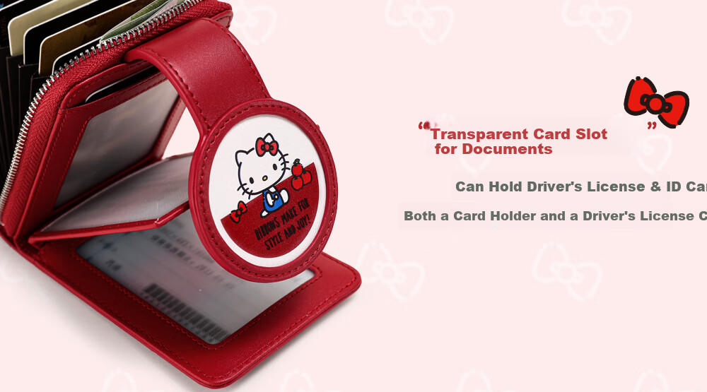 Toutou HELLOKITTY Multi-Card Holder Wallet, Zodiac Year Red, Birthday Gift for Girls, Present for Girlfriend 36