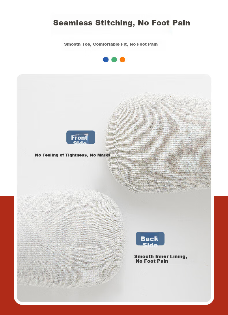 LIUZHI SHU Handmade Seamless Autumn And Winter Children's Socks for Boys, Big Kids, Toddlers, Mid-Calf, Long Tube, Spring And Autumn Thick Style 5