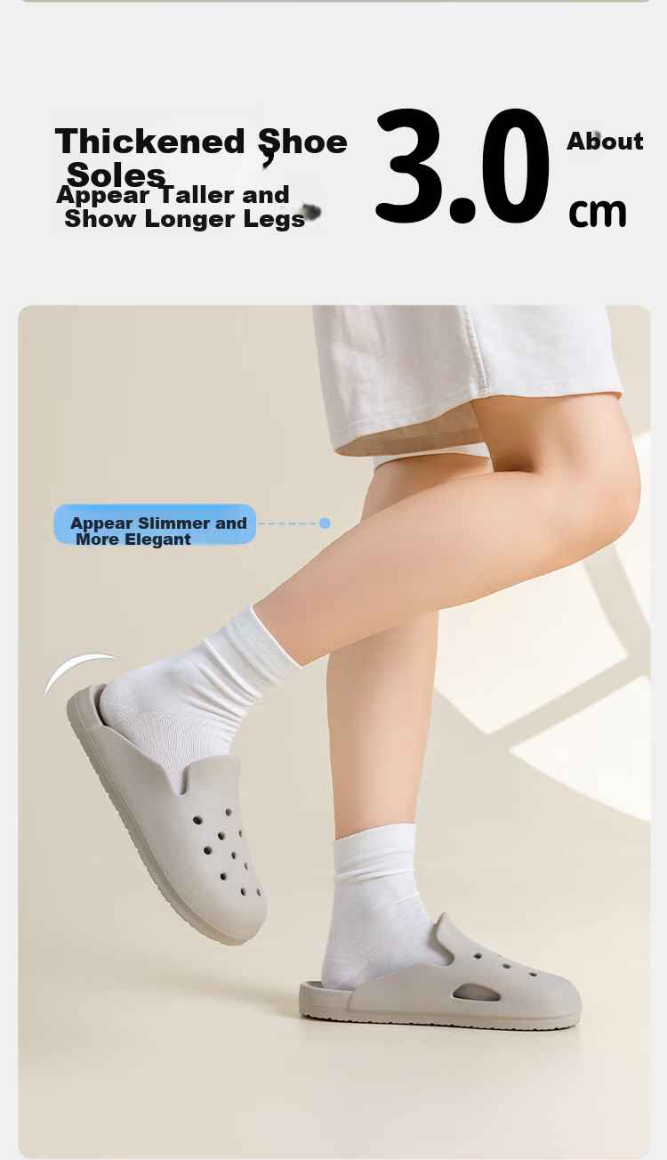 Home Story × Jingdong Co-Branded EVA Odor-Resistant Ultra-Soft Perforated Slippers for Children, Yellow, Size 31-32 5