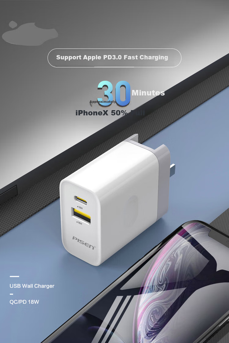 Pisen 3C Certified Apple Android Charger, 5V2A Charging Head, Universal for IPhone 18/17/16/15/14/13, Huawei, OPPO, Xiaomi, Vivo Phones, Earphones, USB-C Plug 3