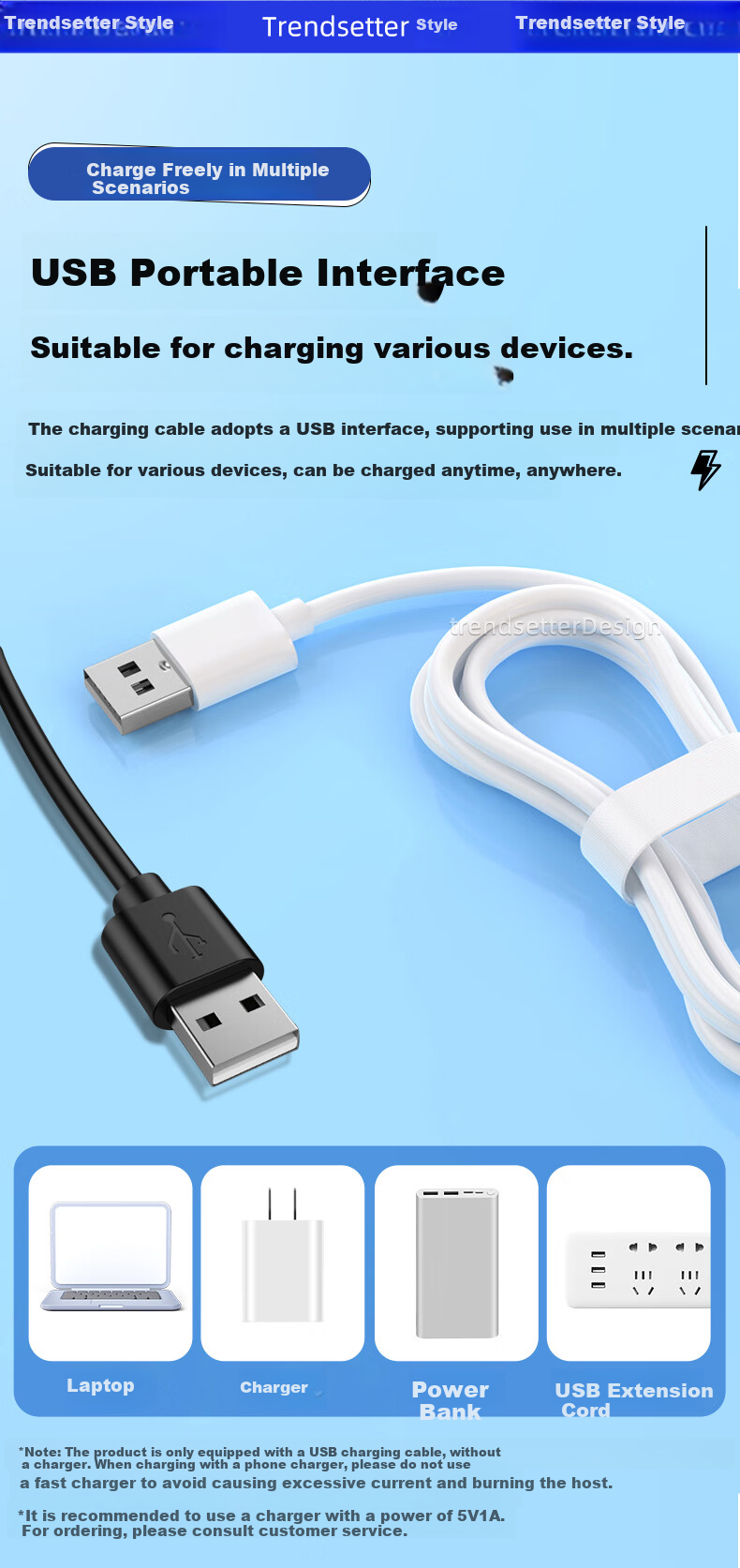 Chaofan Compatible with Flyco Electric Toothbrush Charger Base FT5105/FT7106/FT7205/FT7107, Wireless Induction Charging Cable Accessory 7