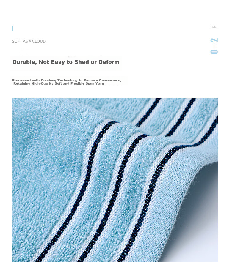 Grace Pure Cotton Men's Towels, Xinjiang Cotton, Thickened And Enlarged, Soft And Absorbent Terry Face Towels, 2-Pack, 34*74cm, Sports 11