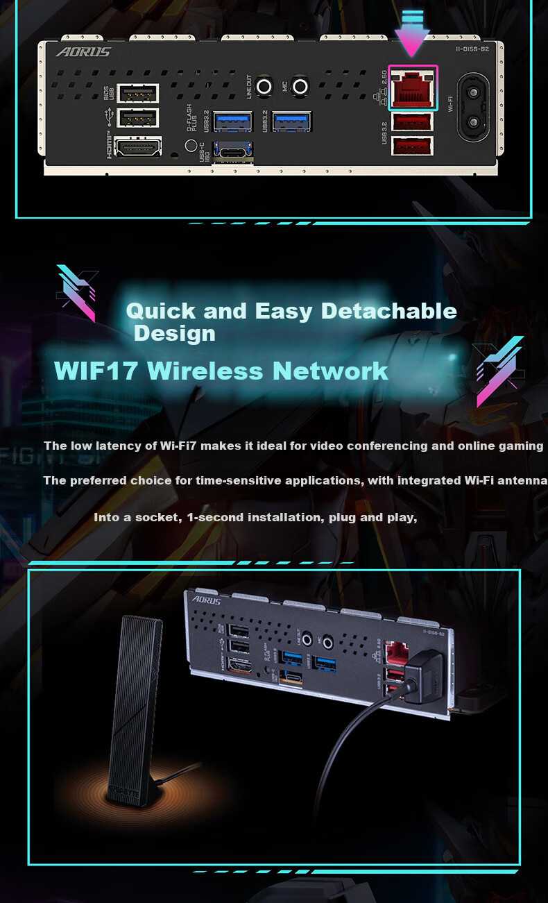 GIGABYTE Bingdiao B850M AORUS ELITE WIFI6E ICE Motherboard DDR5 Supports AMD CPU AM5 9700X 9800X3D 9900X 9600X 11