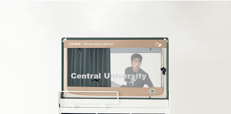 MEDOGA College Dormitory Bed Curtain, Class A Full Coverage Integrated Mosquito Net, Cool Purple, for 0.9-Meter Bunk Bed [100% Light Blocking] 38