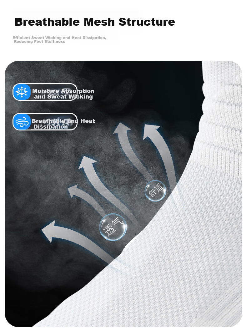 KELME Adult Basketball Socks for Training And Competition, Thickened, Breathable, Wear-Resistant, Non-Slip Short Socks, Black, M (34-38) 6