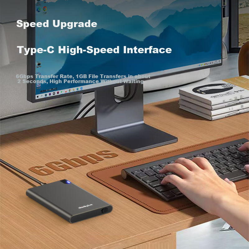 Внешний корпус для жесткого диска ThinkPlus HD200, 2.5-дюймовый SATA 3.0, металлический корпус