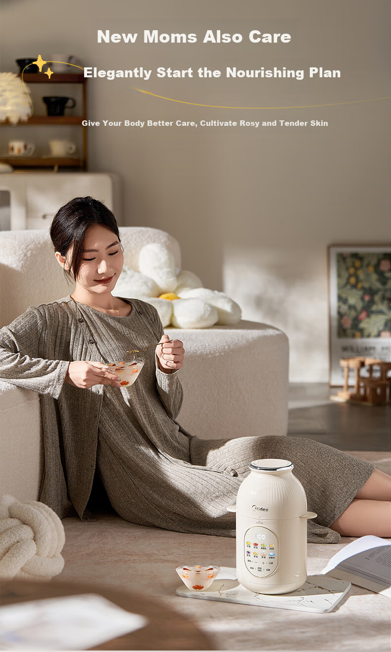 Midea Food Processor, Baby Food Maker, All-In Multifunctional Automatic Infant Rice Paste Maker, Home Use High-Speed Blender for Filling And Grinding MJ-HJX31 14