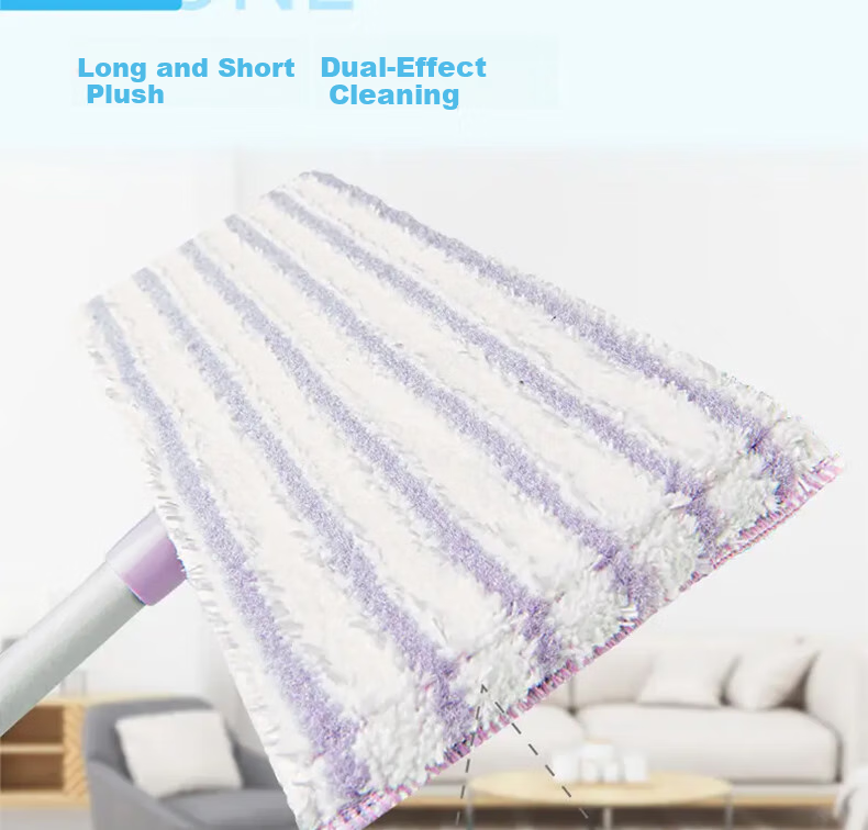 MIAOJIE Flat Mop with 34cm Cloth, 129cm Handle, Household All-In Lazy Person's Floor Mop 4