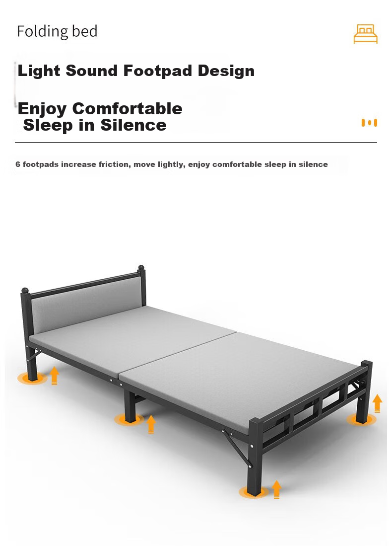 Chentao Folding Nap Bed for Office, Single-Person Siesta Bed, Military Cot, Foldable Bed for Home Use, 80cm 9