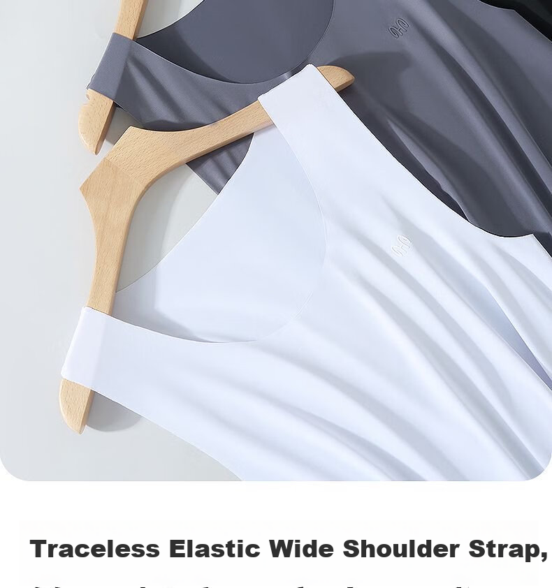 Hengyuanxiang [90% Modal] Men's Summer Ice Silk Vest Antibacterial Seamless Thin Sleeveless Breathable Tank Top Base Shirt 5