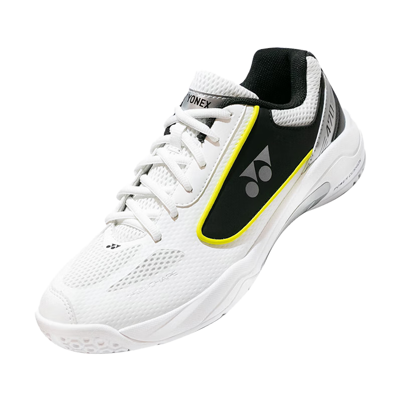 YONEX YONEX Badminton Shoes Competition Training Power Cushion Shock Absorption Breathable Sports Shoes SHB470CR White Black Size 40